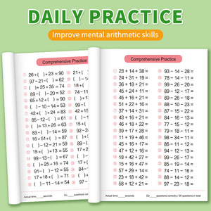 Cahier d'exercices de mathématiques mentales pour la 1ère année du primaire : Addition, soustraction, 100 encadrements, apprentissage des nombres, chants et exercices sur papier - Product Image 3