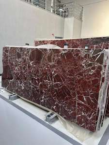 Lastra di <span class=keywords><strong>Marmo</strong></span> <span class=keywords><strong>Rosso</strong></span>, Lastre di Pietra Rossa per Piano <span class=keywords><strong>Tavolo</strong></span> da Pranzo o da Caffè - Product Image 6