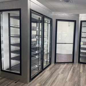 Usine de vente en gros promenade dans la cave à bière de chambre froide promenade dans la glacière avec porte en verre d'affichage - Product Image 1