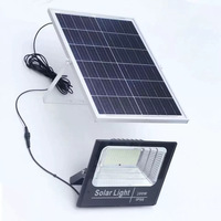 Lampadaires solaires intelligents étanches IP67 en ABS avec télécommande pour l'extérieur, le jardin, le camping, la route, éclairage d'urgence LED
