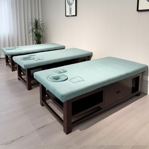 Camilla de Masaje Tailandesa de Madera Maciza para Salón de Belleza y Spa, con Diseño Suave y Orificios para Brazos - Product Image 5