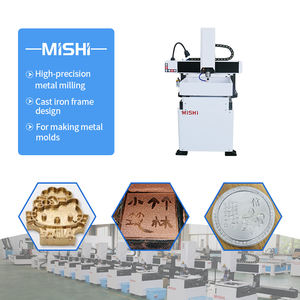 Hoogprecisie <span class=keywords><strong>3</strong></span>-assige desktop gietijzeren houten CNC 4040 6040 6060 6090 kleine CNC-router metaalvorm CNC-machine prijs - Product Image 3