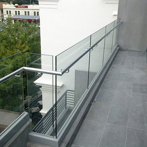 Tamaño personalizado <span class=keywords><strong>vidrio</strong></span> laminado templado con balcón con inoxidable accesorios de <span class=keywords><strong>aluminio</strong></span> de ce de seguridad estándar baran - Product Image 3