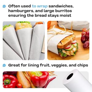 Friendly Frozen Food Oil Proof Packaging <strong>Paper</strong> Wax Coated <strong>Freezer</strong> <strong>Paper</strong> for Meat Burger Wrapping <strong>Paper</strong> - Product Image 5