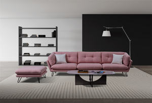 ชุดโซฟาผ้าสไตล์อิตาลีหรูหราปรับแต่งได้ทันสมัยพร้อมขาโลหะสำหรับห้องนั่งเล่นห้องนอนโซฟาโรงแรม - Product Image 5