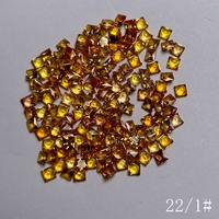 HQ Gems 6A Carré 2X2 3X3 4X4 5X5mM Bleu Jaune Violet Rose Vert Orange Gemme Arc-En-Saphir Princesse Cut