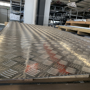 <span class=keywords><strong>Plaque</strong></span> antidérapante à cinq nervures du fabricant, en alliage d'aluminium 1060 3003 5052 5083, à motif gaufré, pour la construction et le laminage - Product Image 5