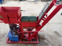 Machine à fabriquer des briques en terre cuite rouge à emboîtement manuel, briques en terre compressée, machine à briques en terre, petite taille