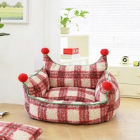 Weiches Plüsch-PP-Baumwoll-Dreiecks-Katzen- und Hundebett - Herbst-Sofa-Stil Komfortables Niedliches Haustier-Schlafbett