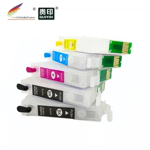 (RCE1381-133) многоразовый чернильный картридж для Epson T1381 T1331 - T1334 стилусы офисные TX320F TX235F TX420W TX430W 5 шт.