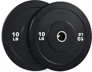 Juego de Discos de Pesas RS, Discos de Goma Dobles de 2 Pulgadas para Entrenamiento de Fuerza y Fitness, Juego de Pesas con Discos de Goma para Barra y Mancuernas - Product Image 6