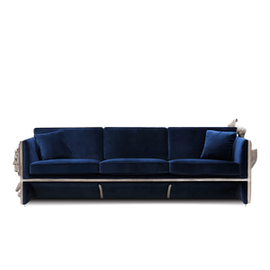 Juego de Muebles de Terciopelo Estilo Barroco de Fábrica Foshan, Juego de Lujo para Sala de Estar Moderna DV-VERSAILLES II-03- BOCAS - Product Image 3