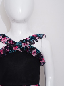 จั๊มสูทขากว้างหรูหราแบบลำลองแขนกุดสำหรับเด็กผู้หญิง6-16ชิ้น - Product Image 4