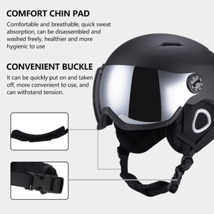 स को मंजूरी दी गई वयस्क महिला पुरुष कस्टम अच्छा डिजाइन स्की स्नोबोर्ड बर्फ हेलमेट स्की हेलमेट स्की हेलमेट स्की हेलमेट - Product Image 4