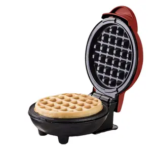 Grosir mesin wafel Mini elektrik datar ganda, pembuat wafel Mini anti lengket untuk penggunaan rumah tangga Paninis