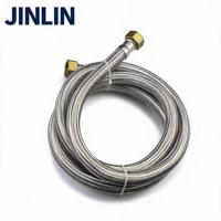 Tuyau flexible tressé moderne en acier inoxydable JINLIN 1/2" 3/4" pour raccordement de robinet de lavabo, chauffe-eau et toilettes, intérieur EPDM