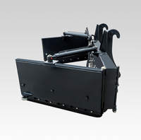 Attache hydraulique pour pousseur de fumier de type skid steer, grattoir à fumier réglable pour ferme d'élevage