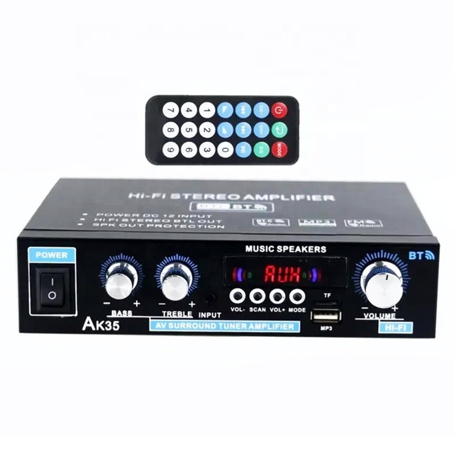 Digital Audio for Universal Voltage Sound Mini Home Amplifier System 2 Channel Output 30W*2 USB Flash Support Metal