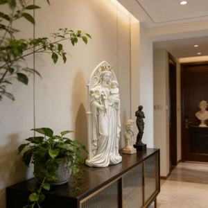 Statue en résine de la Vierge <span class=keywords><strong>Marie</strong></span> - Ornement de décoration haut de gamme pour la maison, sculpture personnalisée par Bozhi Art - Product Image 3