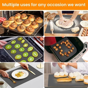 <b>Silicone</b> <b>Baking</b> Mat Roll Food Grade Non-Stick Non-Slip Reusable Dishwasher Safe Oven/Fryer/Freeze Dryer Liner - Product Image 5
