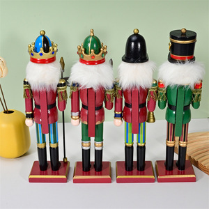 Fait à la main <span class=keywords><strong>petit</strong></span> Navidad noël bois artisanat <span class=keywords><strong>casse</strong></span>-<span class=keywords><strong>noisette</strong></span> soldat poupée ornements cadeaux de noël jouets <span class=keywords><strong>casse</strong></span>-<span class=keywords><strong>noisette</strong></span> en bois - Product Image 4