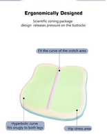 Coussin de siège en mousse à mémoire de forme luxueux et confortable pour bureau et voiture, ergonomique, soulagement de la pression, antidérapant, portable, housse amovible et lavable
