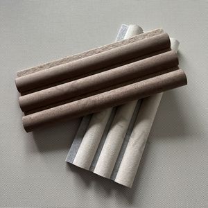 Dekoratif yumuşak deri süet yüzey akustik paneller ses geçirmez yarı dairesel ahşap Slat akustik duvar panelleri daire için - Product Image 4