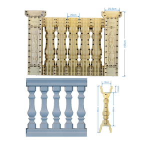 Livraison rapide, stock disponible, moule en <span class=keywords><strong>béton</strong></span> pour balustrade incurvée de porche, moule pour main courante, poteau de clôture, vase, balustrade, <span class=keywords><strong>palissade</strong></span>, borne - Product Image 2