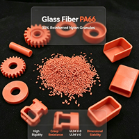 Granulés de résine UL94 V-0 PA66 GF30 FR, Nylon PA66 ignifuge renforcé de fibres de verre, Granulés de plastique technique haute rigidité