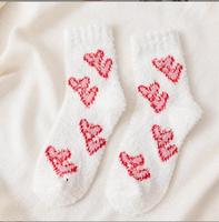 Chaussettes décontractées pour filles en polaire corail, respirantes, écologiques, pour l'hiver, vente en gros