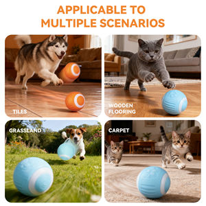 Intelligentes Haustierspielzeug, Automatischer Spielzeugball für Hunde, Interaktives Katzenspielzeug, rollender und springender Ball für Katzen mit USB-Ladegerät - Product Image 2