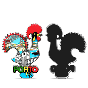 Imanes de Refrigerador de Recuerdo Turístico de Portugal, Imanes de Aleación de Metal para Refrigerador, Pegatinas Magnéticas de Lisboa y <span class=keywords><strong>Oporto</strong></span>, Regalos Coleccionables para Visitantes, Personalizados - Product Image 3