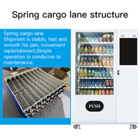 Distributeur automatique intelligent personnalisé en usine, RFID, utilisation extérieure 24h/24 et 7j/7, SDK activé, gestion basée sur le cloud, UVend, désinfection par lumière UV