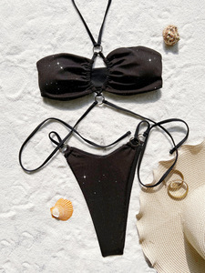 RUIQUWIN personalizado al por mayor de las mujeres Bikini Set Sexy cordón traje de baño de secado rápido ropa de playa piscina fiesta Bikini - Product Image 4