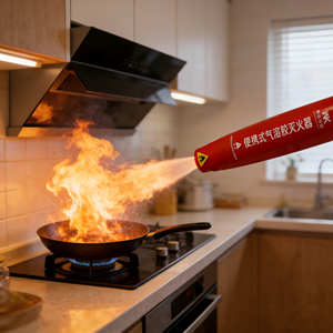 Extintor <span class=keywords><strong>de</strong></span> Incendios Portátil Ligero <span class=keywords><strong>de</strong></span> 45g, Mini Extintor <span class=keywords><strong>de</strong></span> Aerosol para Cocina - Product Image 6