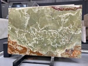 SH <span class=keywords><strong>Stone</strong></span> แผ่นหินโอนิกซ์สีเขียวอัฟกานิสถานหลากสีธรรมชาติโปร่งแสงการออกแบบที่ทันสมัยสีเขียวอ่อน backlit onice VERDE pakistano หินอ่อน - Product Image 3