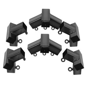 <span class=keywords><strong>Connecteur</strong></span> de cadre de <span class=keywords><strong>pergola</strong></span> extérieure en métal noir à coins carrés <span class=keywords><strong>pour</strong></span> kit de montage de carport - Product Image 5