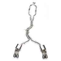 Knalpot Stainless Steel Berkinerja Tinggi untuk Audi S5 B9 Ketebalan 1.5mm