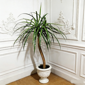 OH ARTS Best Seller Arbre artificiel Dracaena pour décoration intérieure, herbe synthétique avec pot en métal pour mariage - Product Image 1