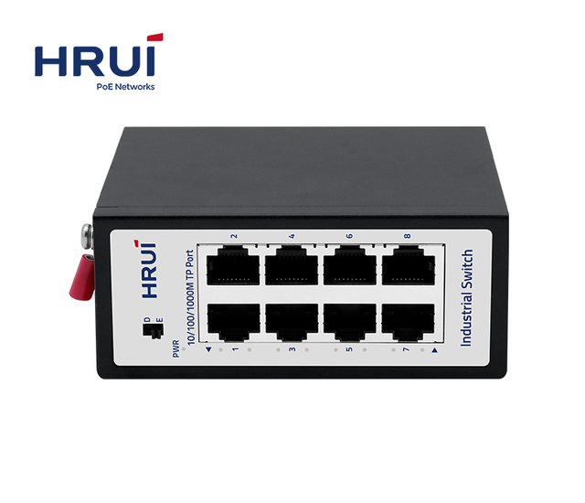 High Cost Performance 8-Port Gigabit Industrial Switch for High-Power, High-Density, Harsh Environments