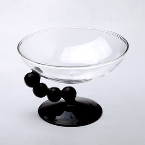 New Creative Handcrafted Glass Candy Dried Bowl With Lounge <strong>Dessert</strong> <strong>Tray</strong> - Product Image 1