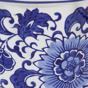 Vasi Decorativi Eleganti per Piante da Interno ed Esterno, Design in Ceramica Blu e Bianco - Product Image 3