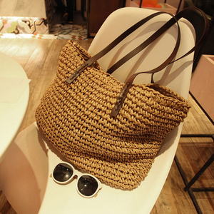 Straw Bag Woven Bag New Beach Bag Travel Wild Holiday Handbag - Product Image 2