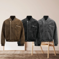Veste en cuir pour homme, veste en cuir PU rétro américaine, veste décontractée d'hiver pour homme, fermeture éclair ample et écologique