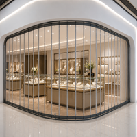Porte pliante moderne en alliage d'aluminium avec cadre transparent en polycarbonate cristallin pour devanture de magasin de détail - Shuangbo