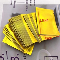 Lot d'échantillons multicolores mats, sachets refermables à trois soudures latérales, ouverture plate, en Mylar, pour l'emballage de café, thé, bonbons, biscuits et snacks