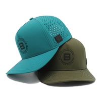 Gorra de Golf de 5 Paneles, Impermeable, Mezcla de Poliéster/Algodón, Estilo Deportivo Unisex, Bordado de Lona de Alta Calidad, Cierre de Hebilla