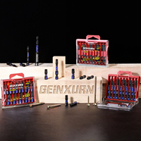 Jeu de forets magnétiques à percussion Geinxurn Industrial de 2 pouces (50 mm) T7-T40 S2 avec traitement de surface au phosphate de manganèse pour bricolage et ODM