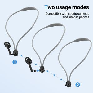 Support magnétique pour téléphone portable universel, accessoire étanche, hauteur réglable, sangle anti-vibration, connexion, respectueux de la peau - Product Image 4