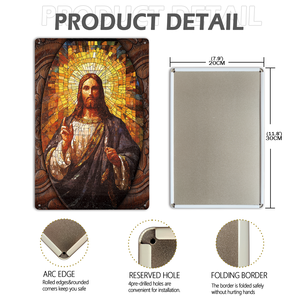 Placa de Metal Nueva para Sublimación, Decoración de Pared con Diseño Floral, Letrero Metálico con Efecto 3D, para Restaurante, Sala de Estar, Póster - Product Image 5